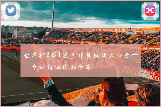 世界杯2串1奖金计算秘诀大公开——专访行业内部专家