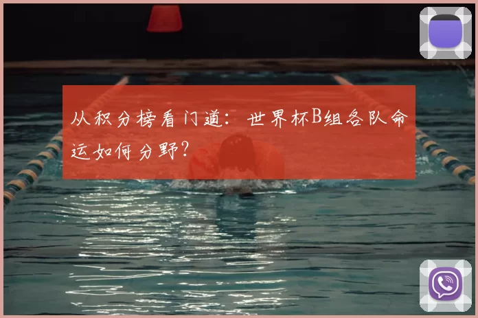 从积分榜看门道：世界杯B组各队命运如何分野？