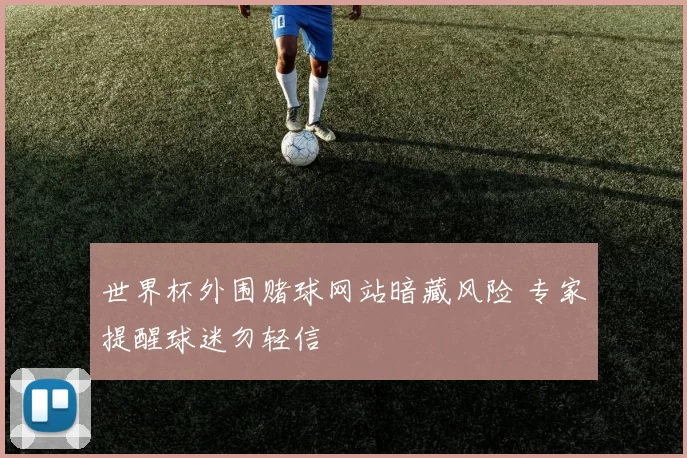 世界杯外围赌球网站暗藏风险 专家提醒球迷勿轻信